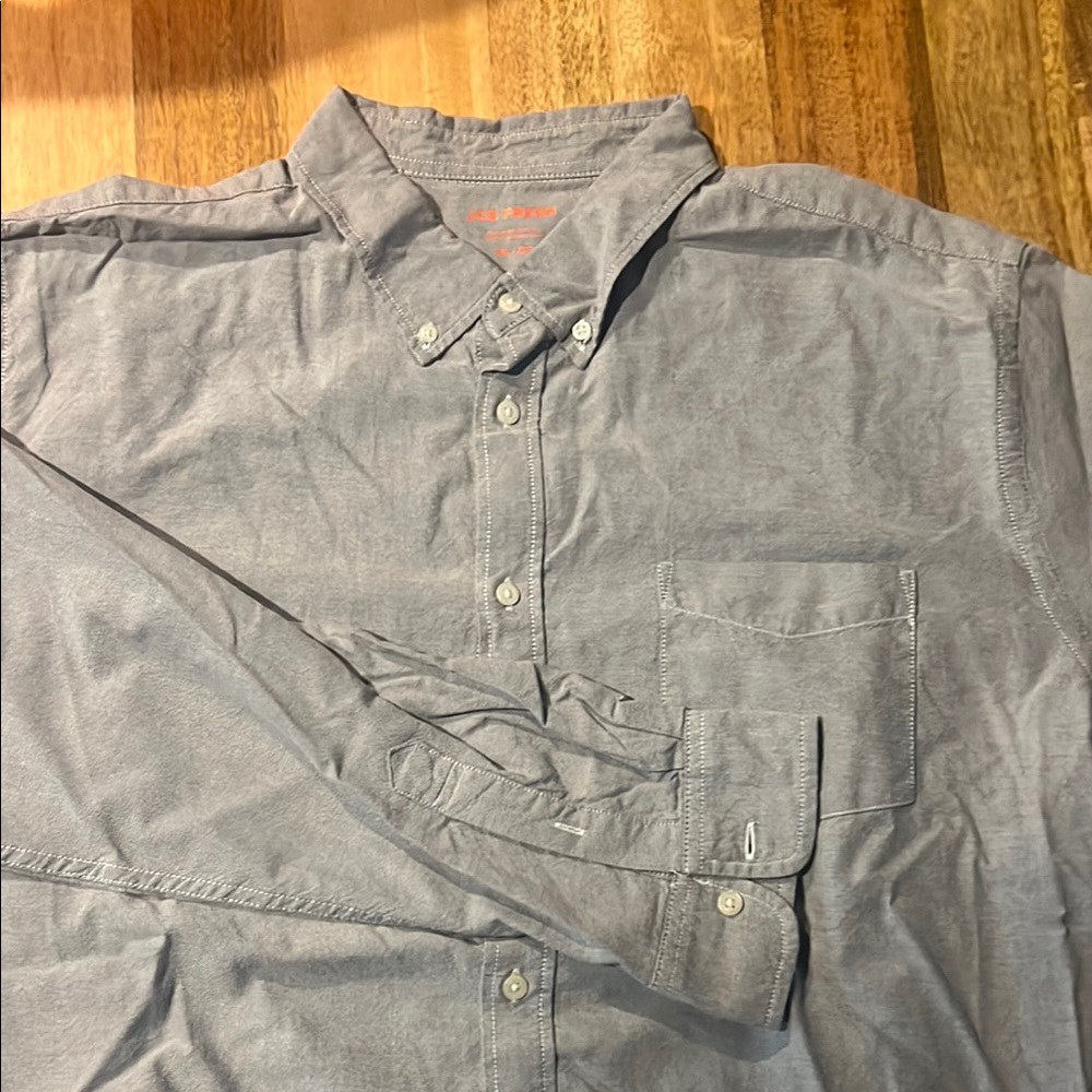 Joe Fresh Gray Casual Button Down Shirt Lightweight